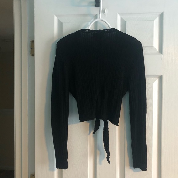 Jones New York Crochet Crop Cardigan - Picture 2 of 5